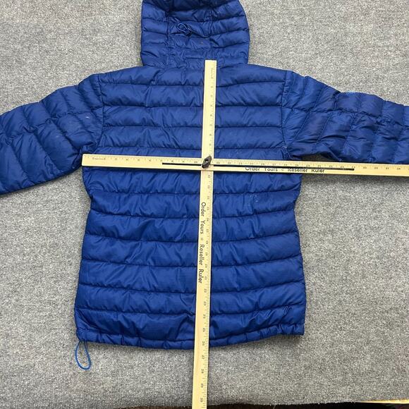 Outdoor Research Men's Transcendent Hooded Down Puffer Jacket Blue Size S - Picture 9 of 11